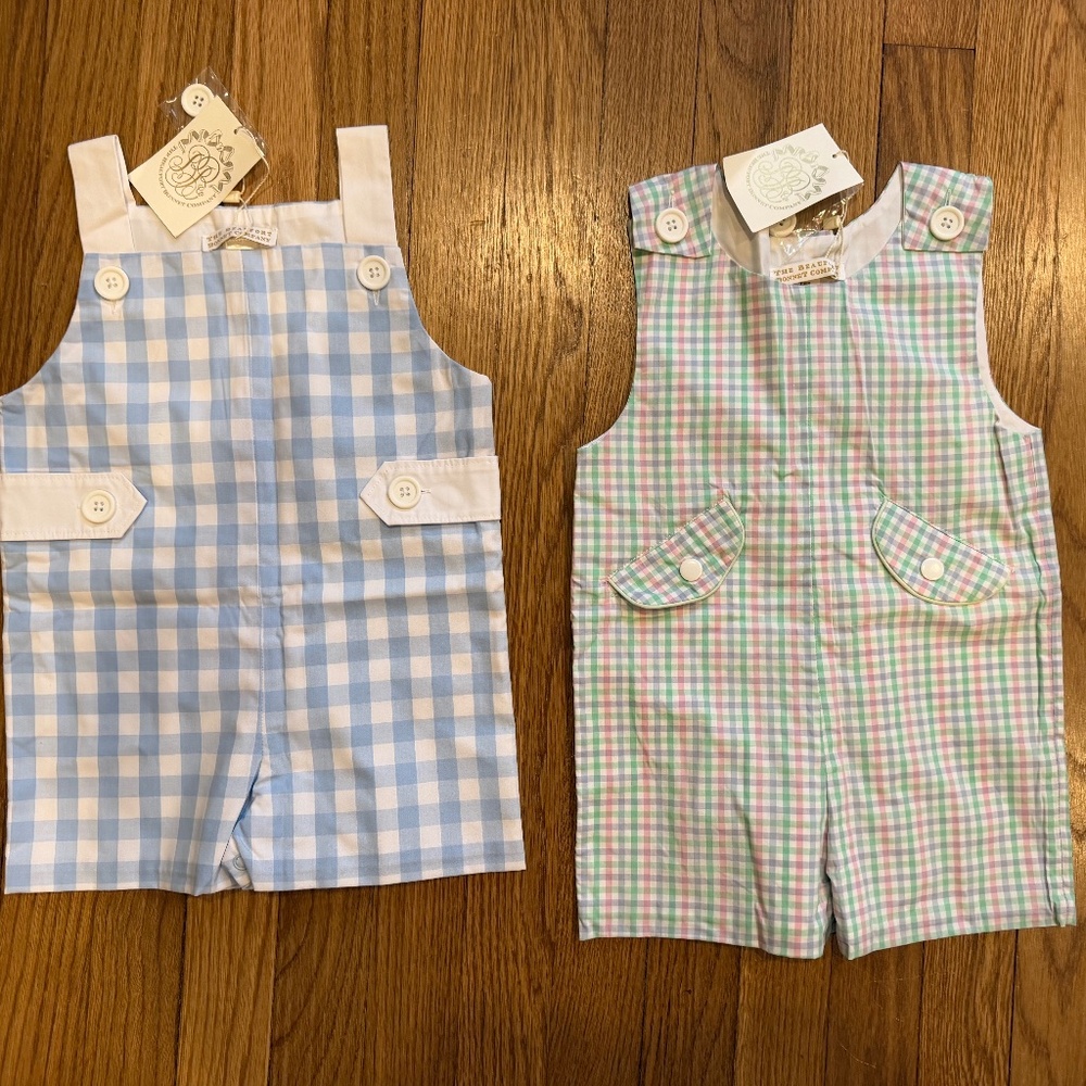 Two absurdly cute NWT Beaufort Bennett Co Prescott Pocket Jon Jon outfits